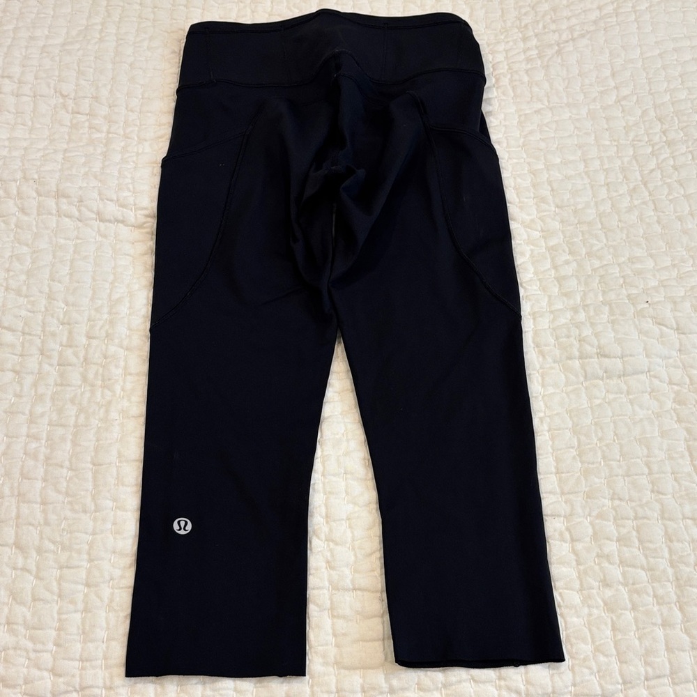 lululemon athletica Black Capri Leggings